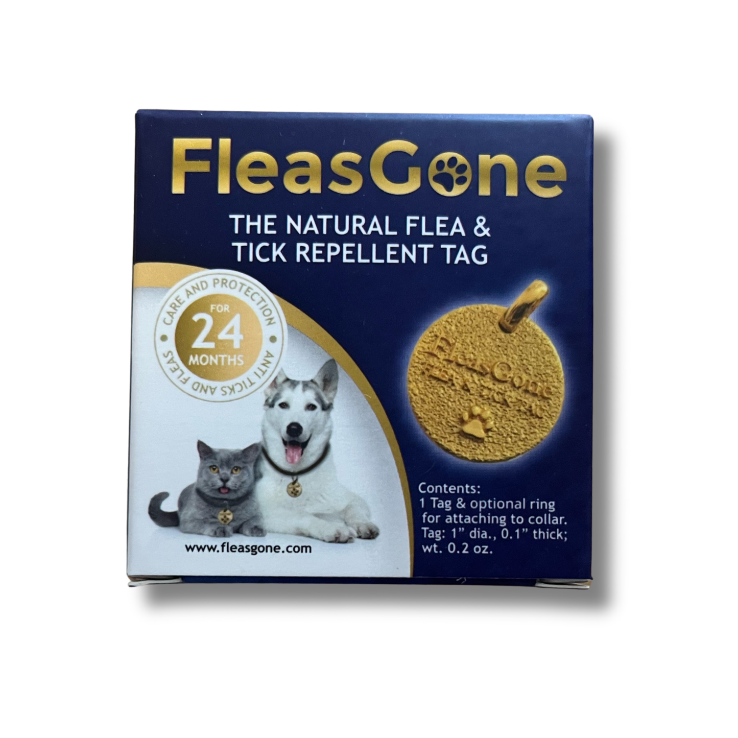 FleasGone | 2-Year Flea and Tick Tag for Cats and Dogs