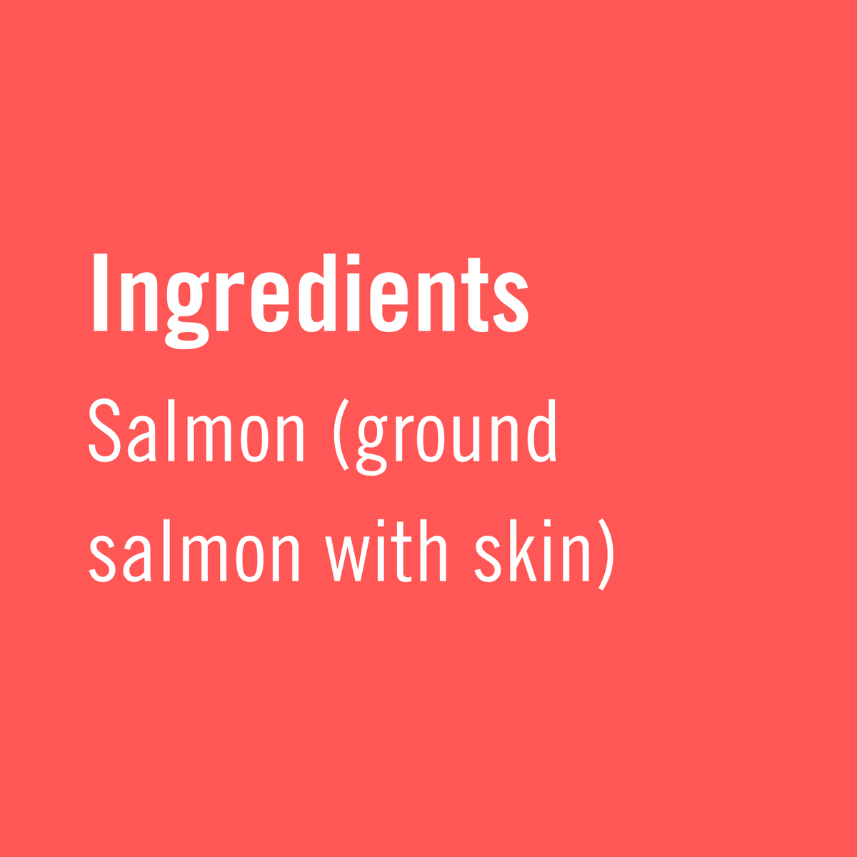 Salmon | Ground Salmon W/ Skin
