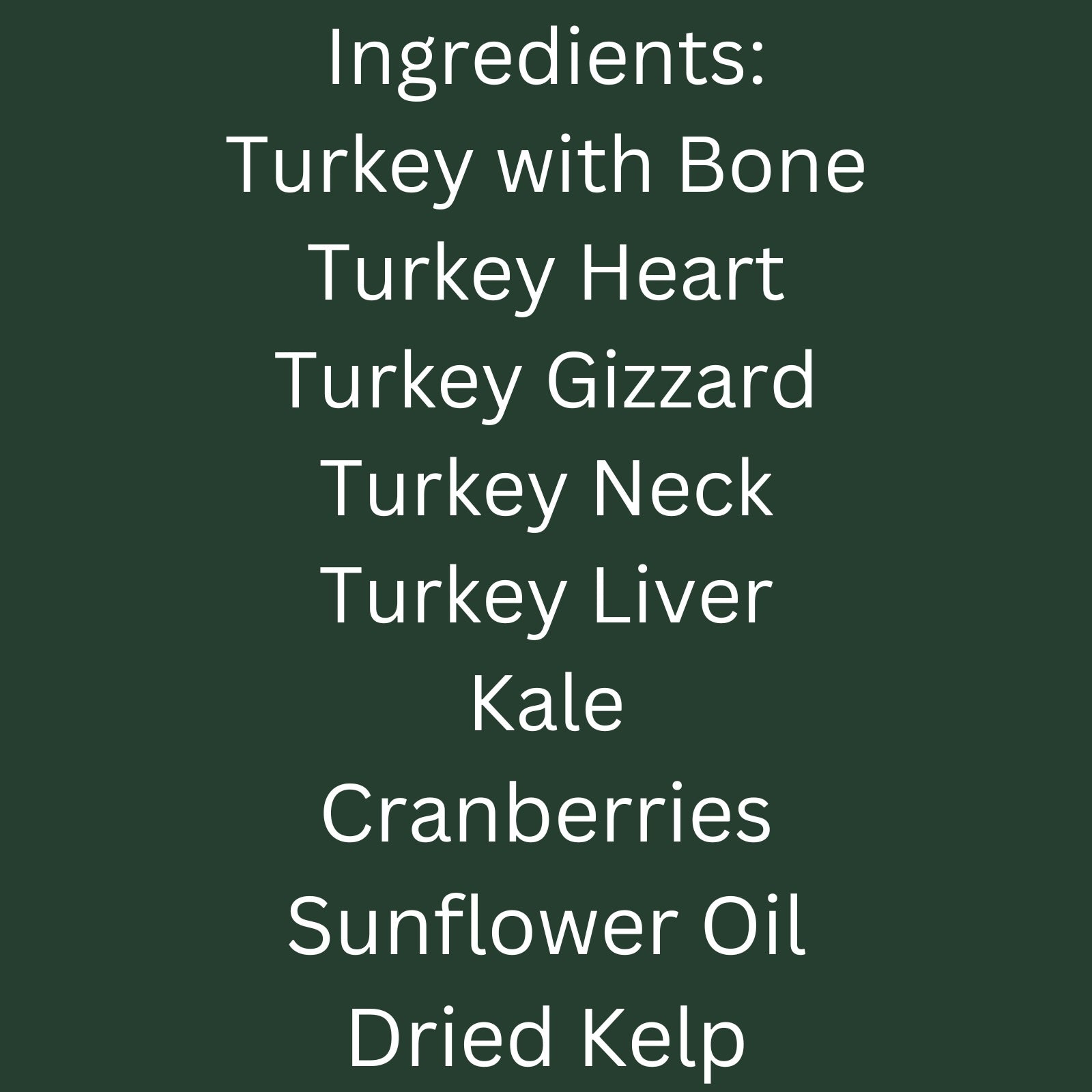 Complete & Balanced Turkey Recipe 1 lb