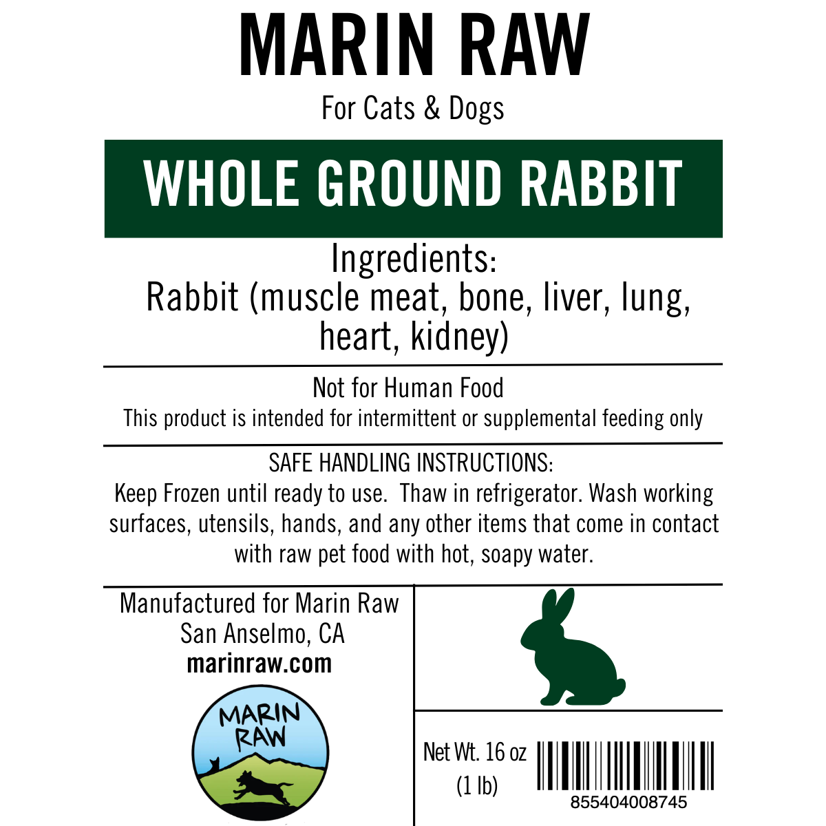 Whole Ground Rabbit - Coming Soon!