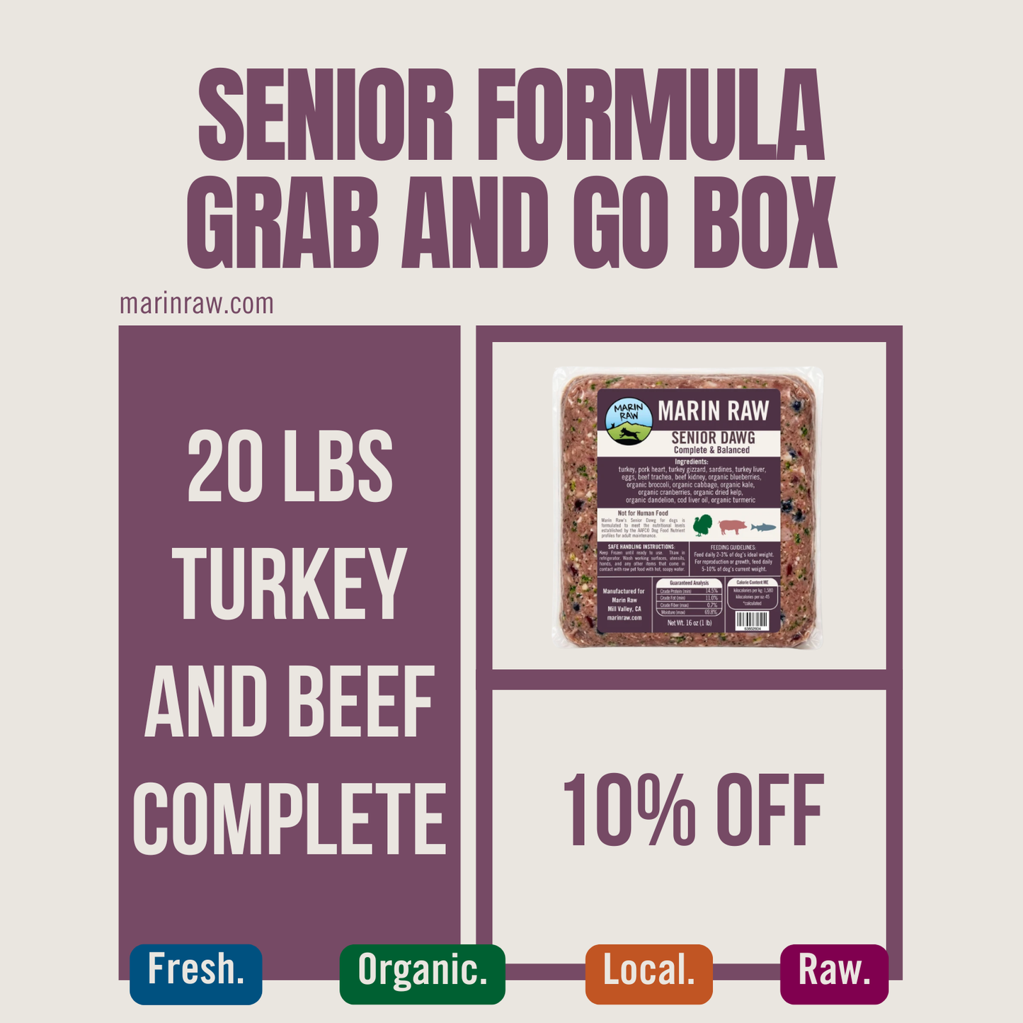 Grab & Go | 20 lb | Senior Formula