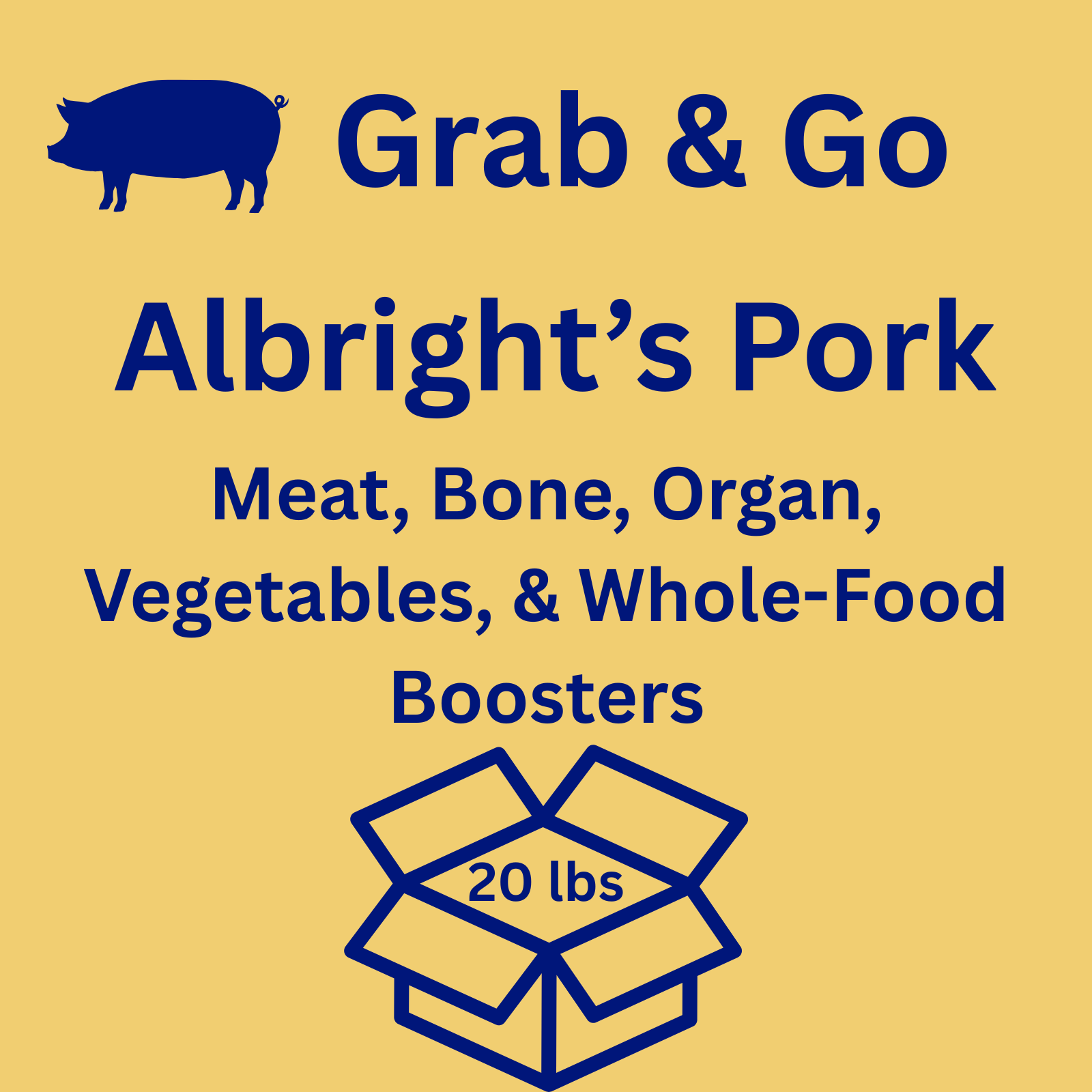 Grab & Go Complete & Balanced Pork