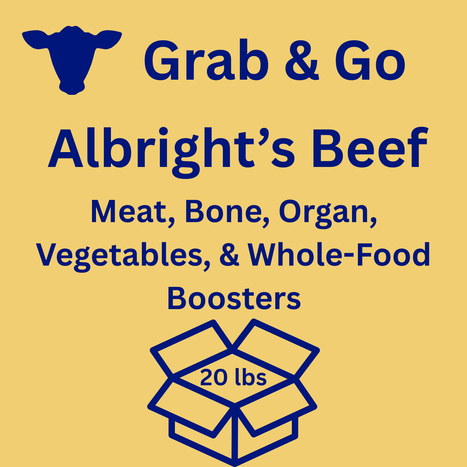 Grab & Go Complete & Balanced Beef 20 lbs
