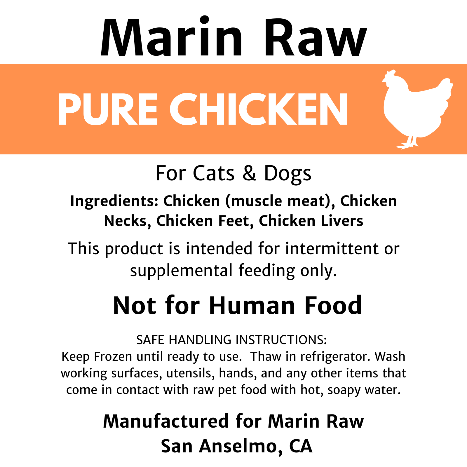 Marin Raw Pure Chicken