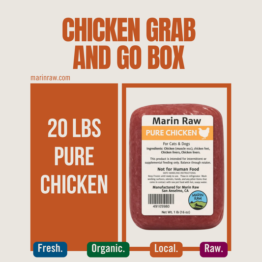 Grab & Go | 20 lb | Deer Park | Organic Whole Ground Chicken Raw