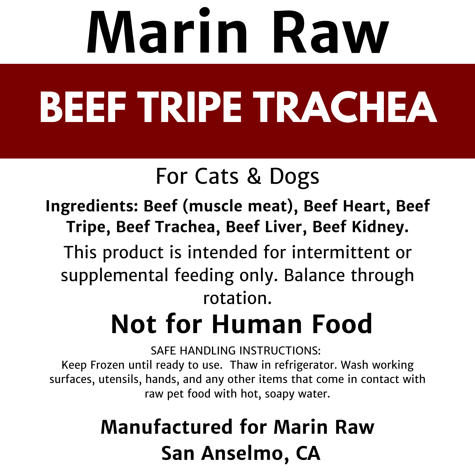 Marin Raw Tripe & Trachea