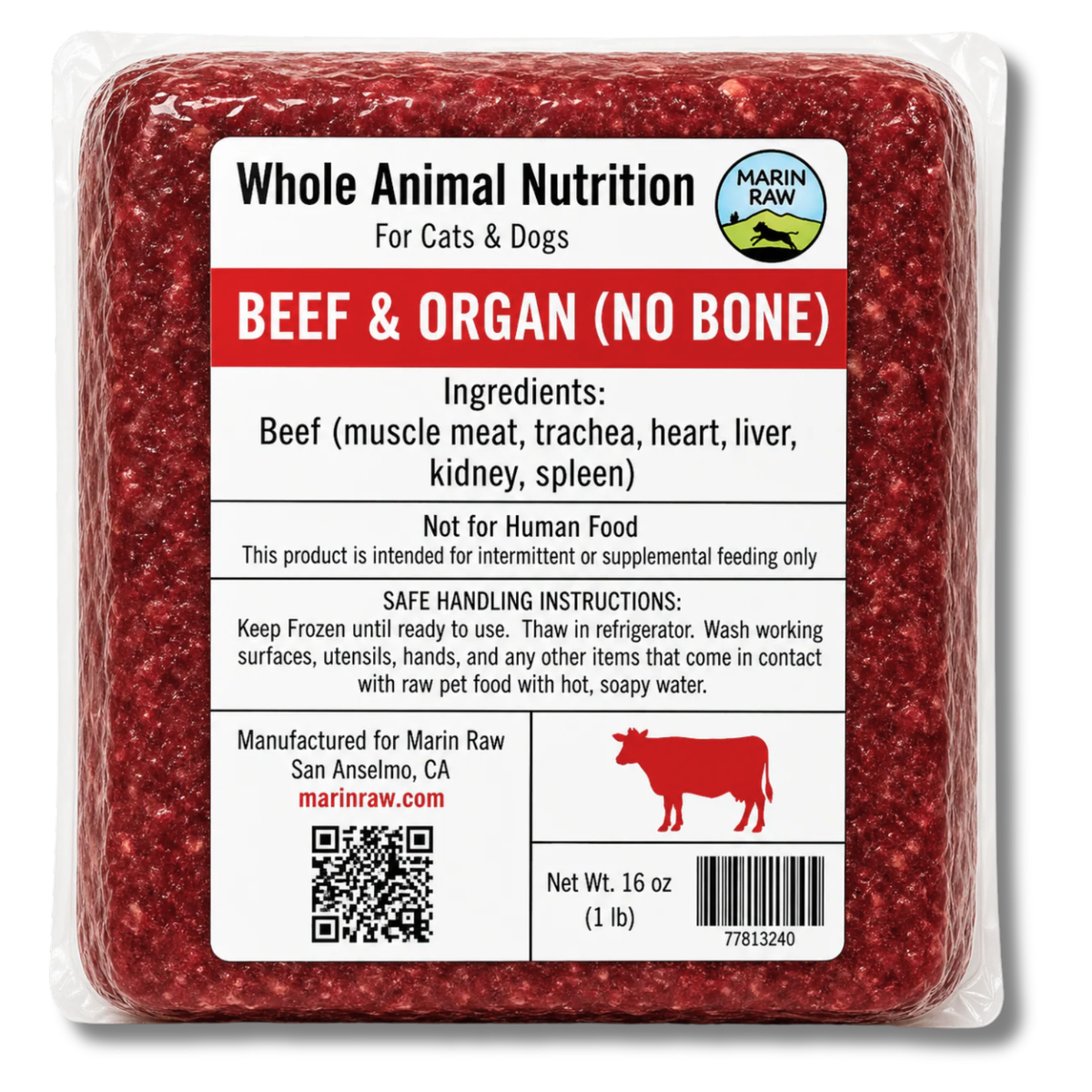 Beef | Grass-Fed w/ Organs (no bone)