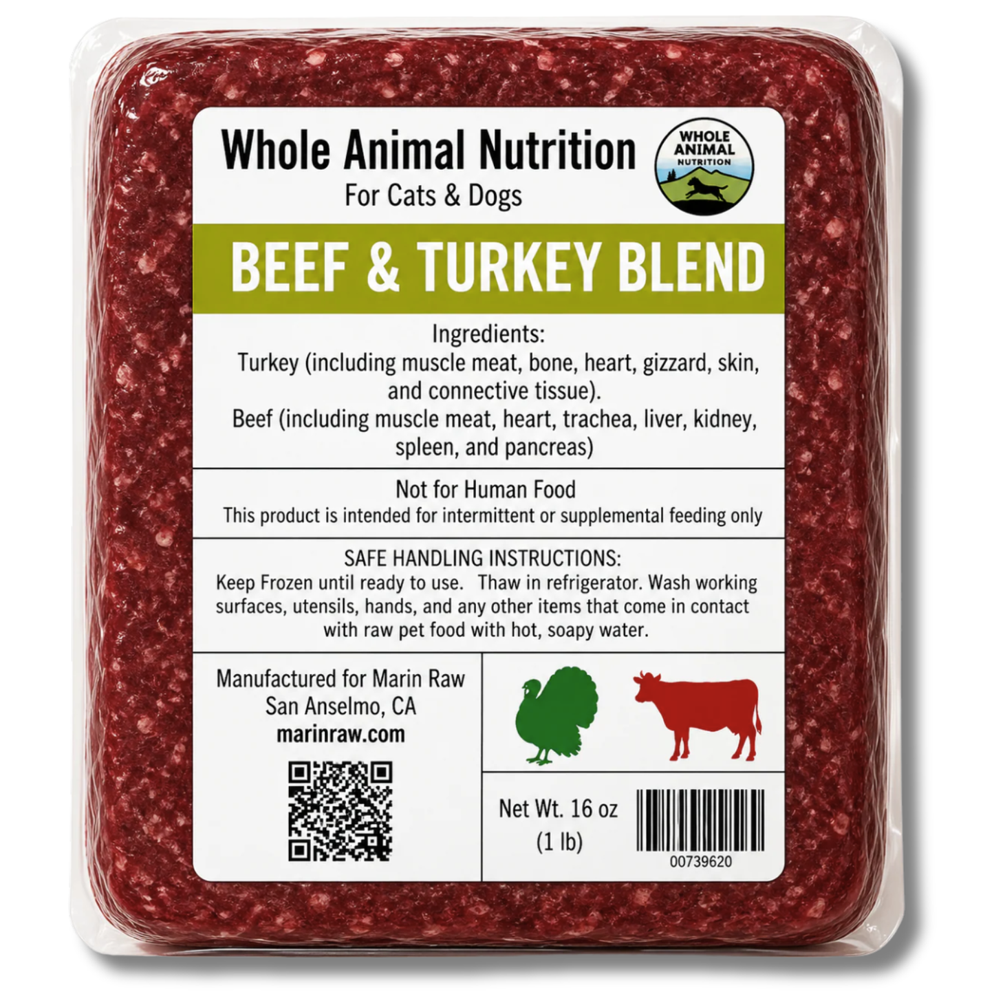 Turkey & Beef Blend | Organic Turkey & Grass Fed Bled Blend
