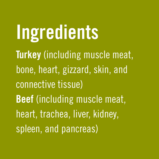 Organic Turkey & Grass-Fed Beef Blend Raw Cat & Dog Food