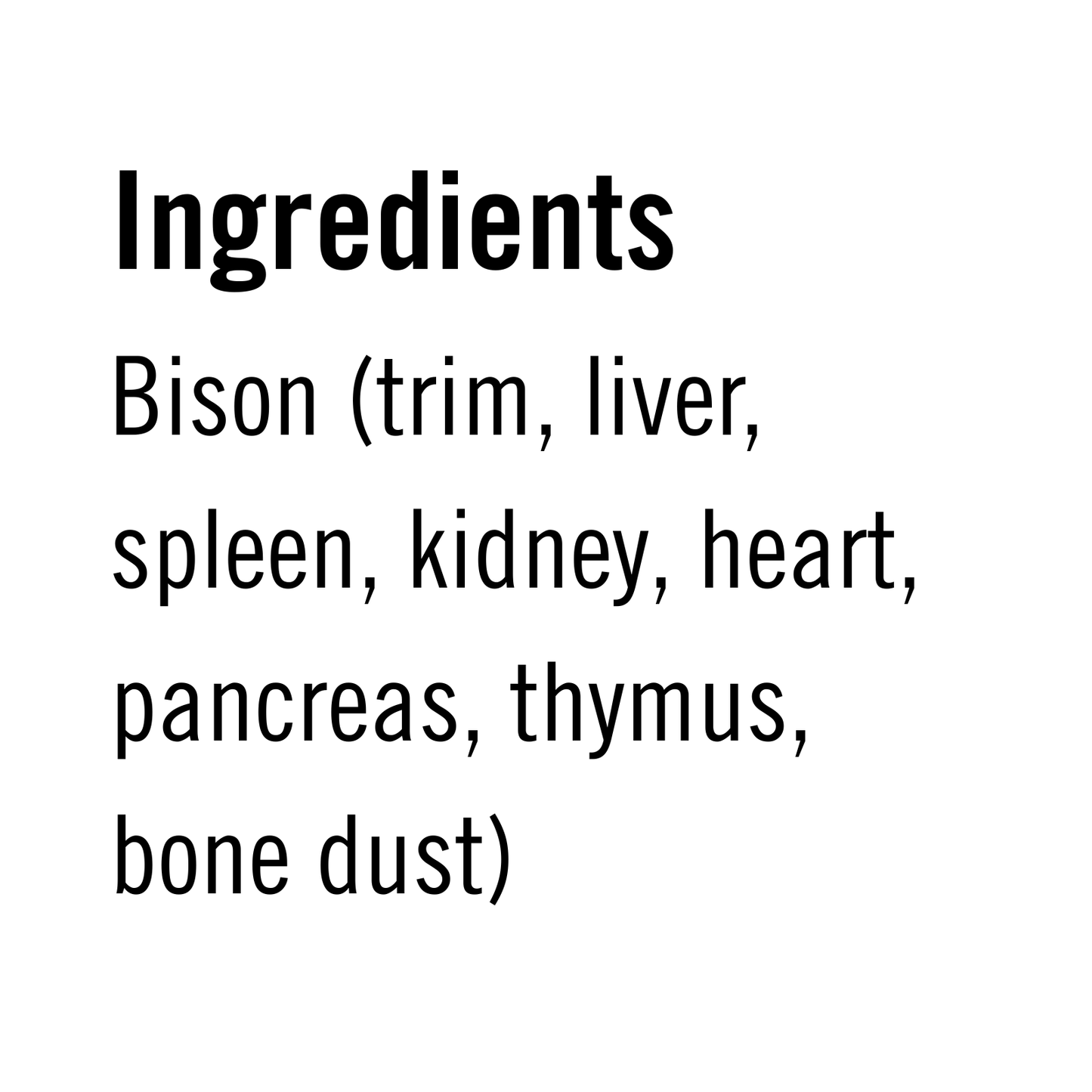 Northstar Bison | Raw Bison Pet Blend