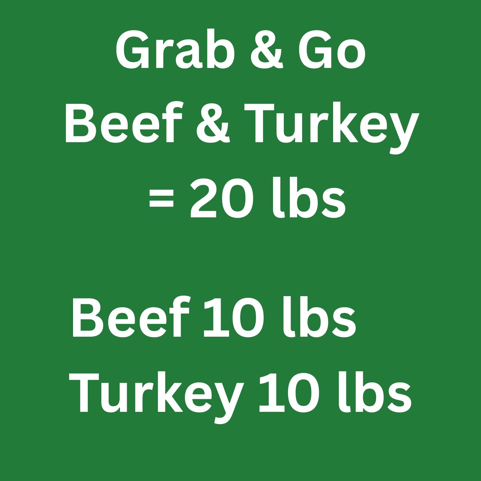 Complete & Balanced Beef & Turkey Bulk 20 lbs
