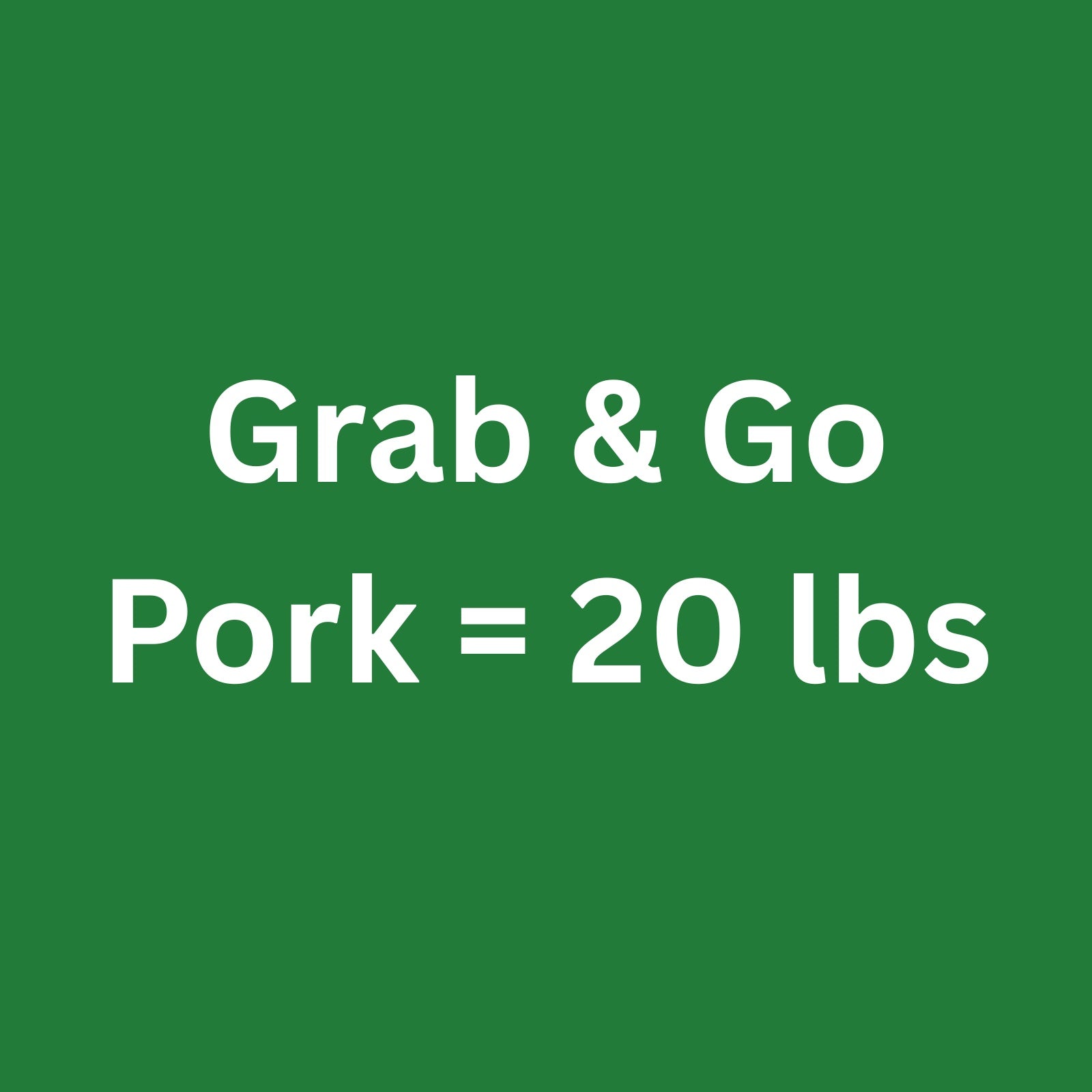 Complete & Balanced Pork 20 lbs