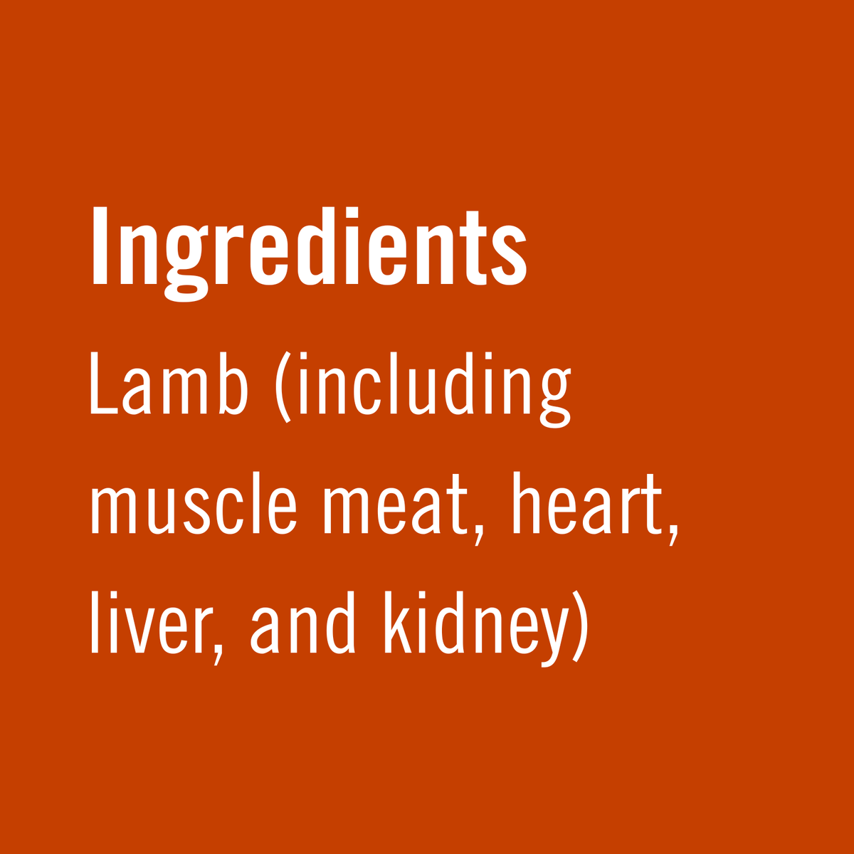Lamb | Heritage w/ organs (no bone)