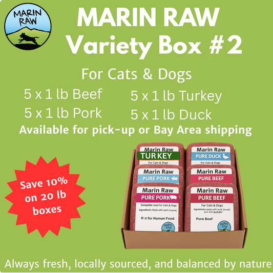 Grab & Go 20 lb Fort Funston Organic Variety Box Raw Dog & Cat Food