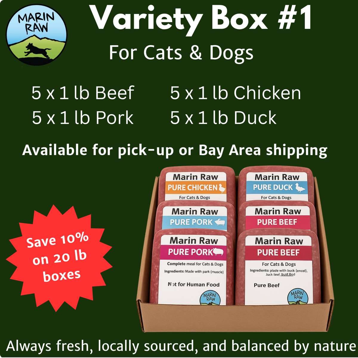 Grab &amp; Go 20 lb Variety Box #1