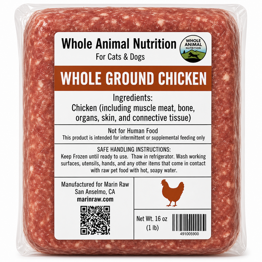 Whole Ground Chicken Raw Cat & Dog Food