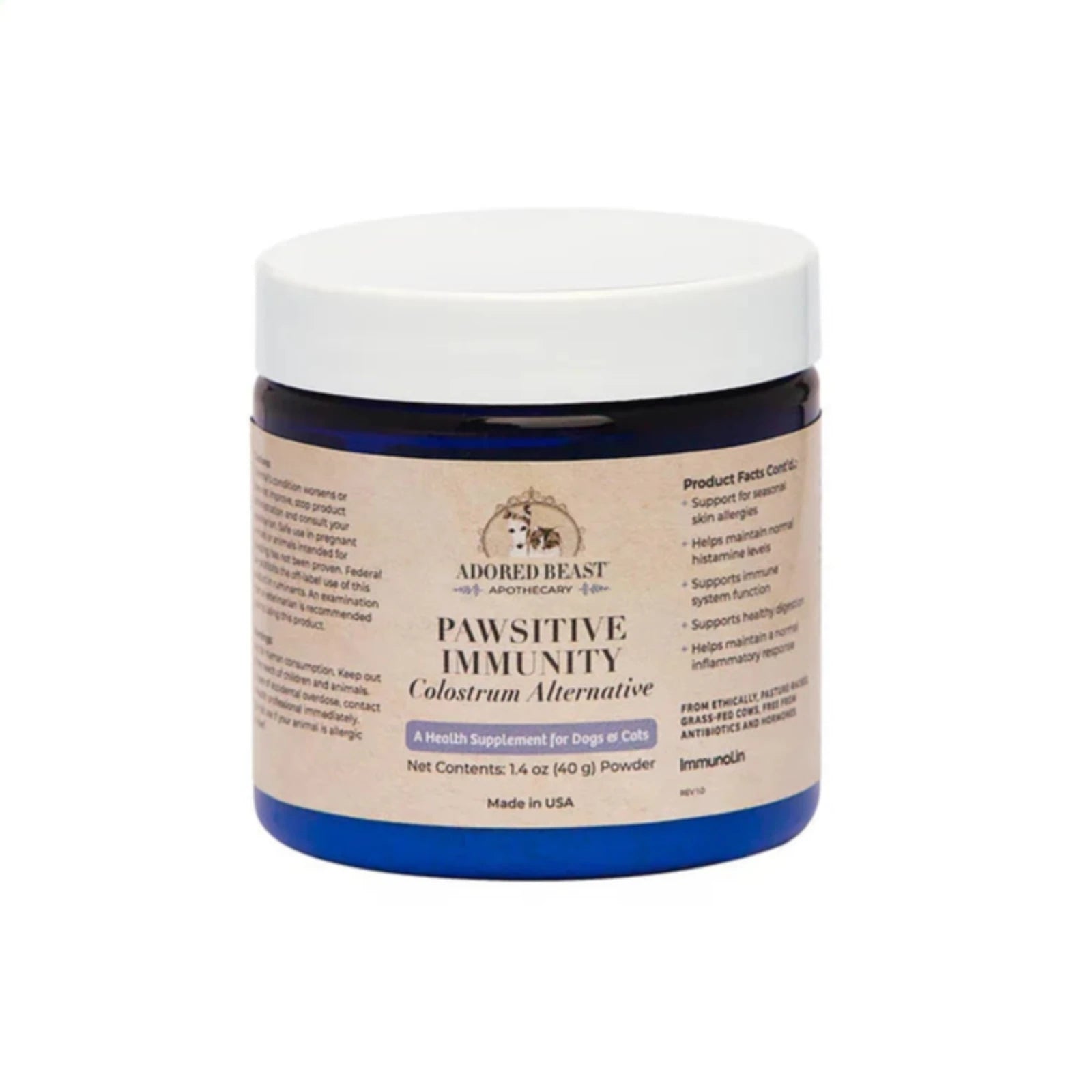Adored Beast | Pawsitive Immunity | Colostrum Alternative