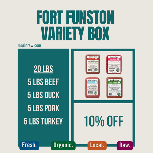 Grab & Go 20 lb Fort Funston Organic Variety Box Raw Dog & Cat Food