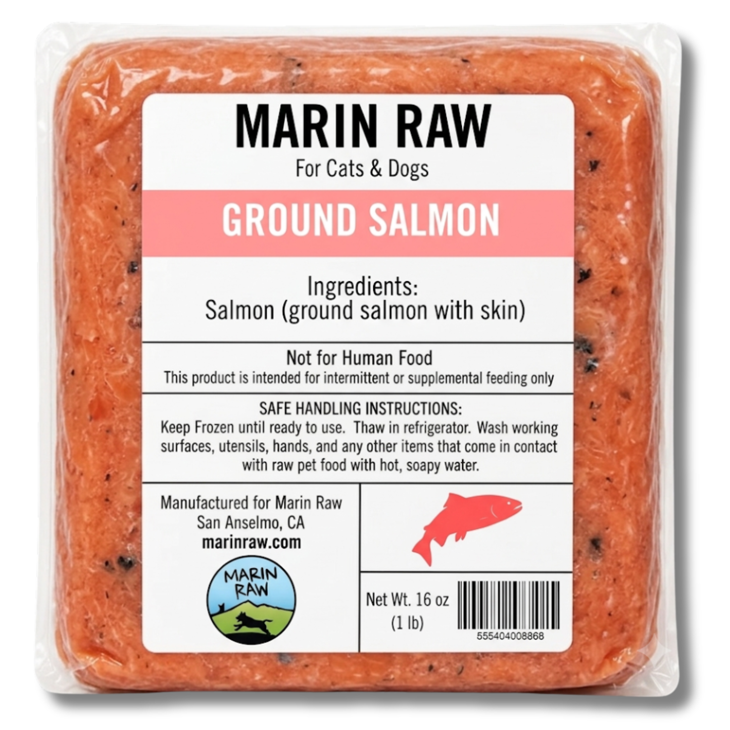 Salmon | Ground Salmon W/ Skin