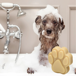 Rich Lathering Milk Based Shampoo Bar 5 oz Paw Print