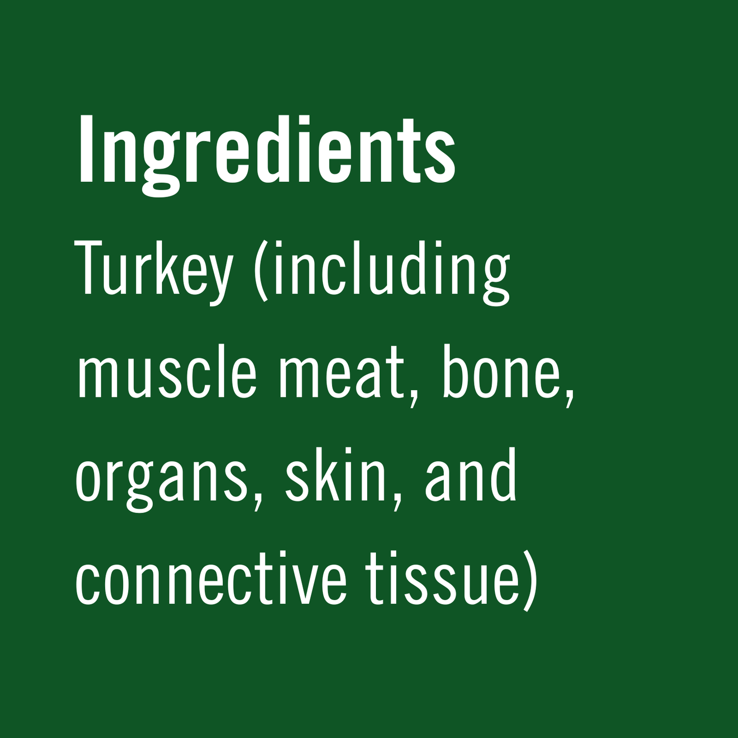 Organic Whole Ground Turkey Raw Cat & Dog Food