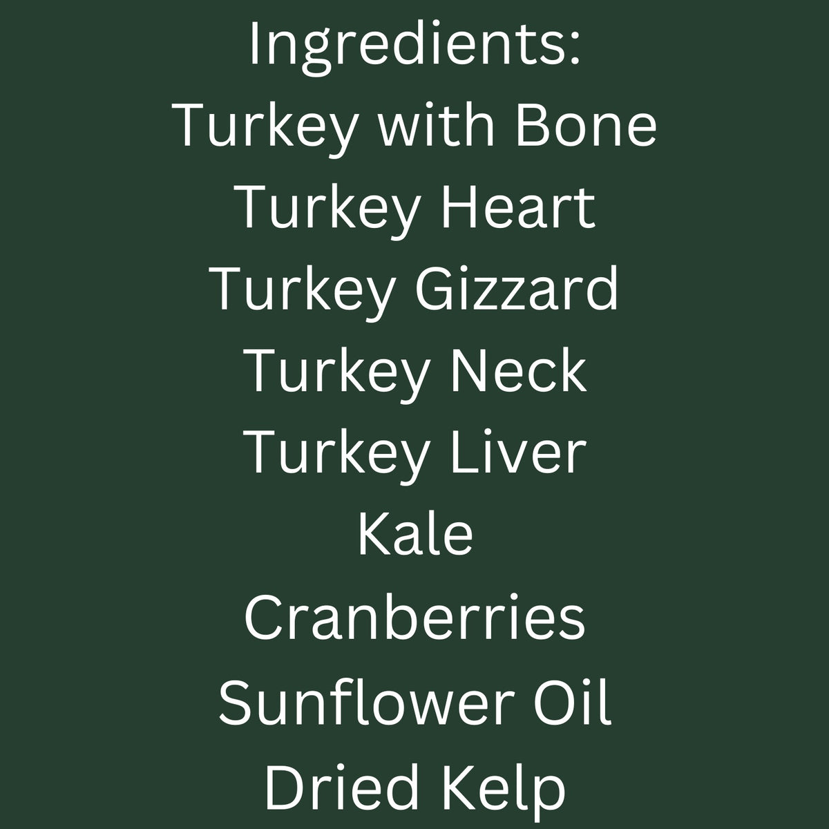 Complete & Balanced Turkey Recipe 1 lb