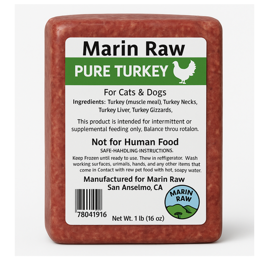 Marin Raw Whole Ground Organic Turkey - Balanced by Nature